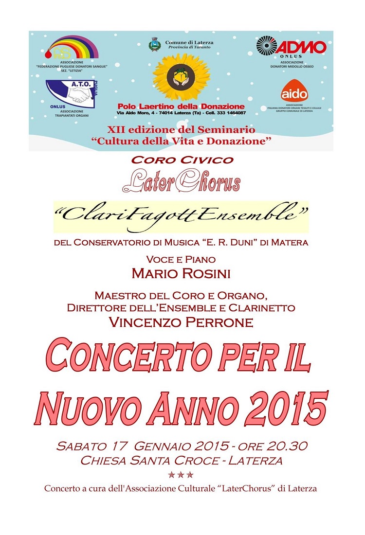Laterchorus 48 17 01 2015 Concerto Per Il Nuovo Anno Loc