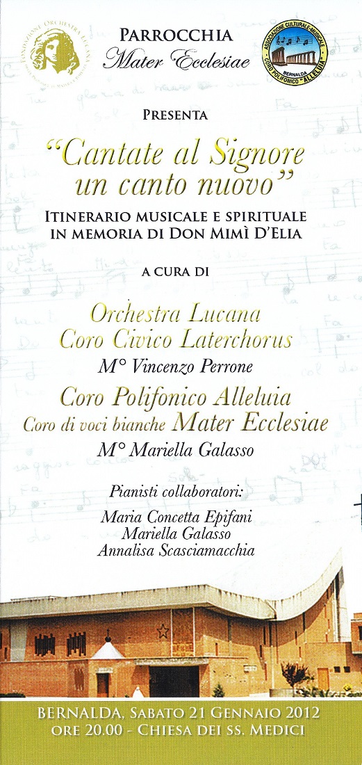 “Cantate al Signore un canto nuovo”