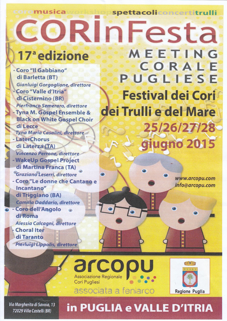 Locandina Corinfesta Fasano 27 06 2015 Rid